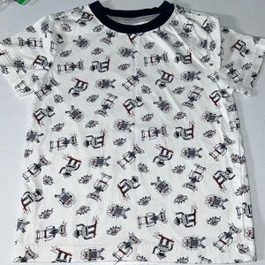 Gymboree Robots Short Sleeve Shirt Size S (5/6)